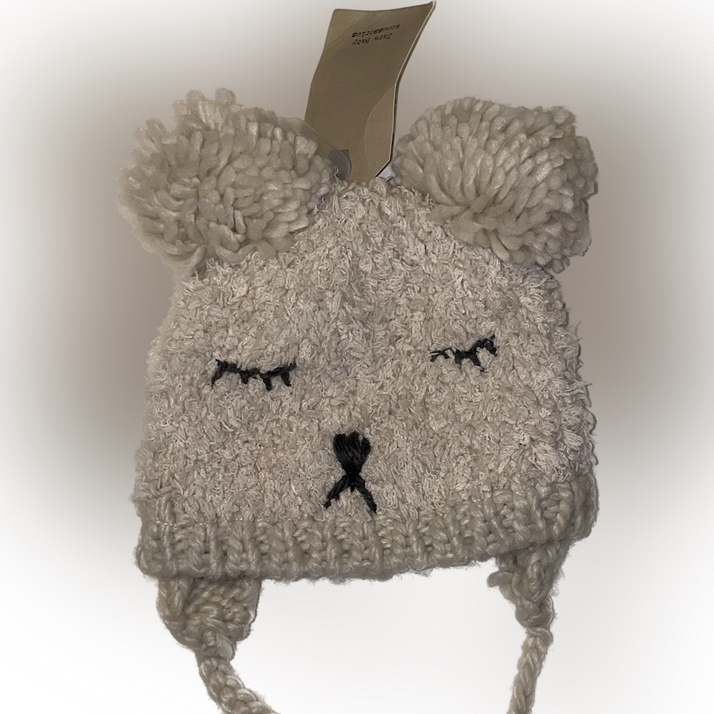 🐻NWT-Zara Baby Bear Hat 12-24 Months